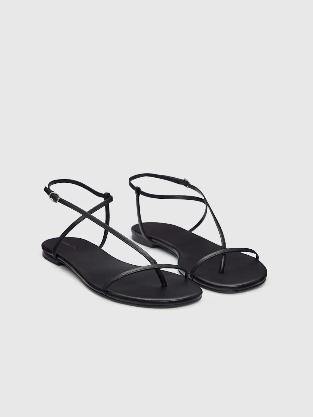 NWT Reformation Pina Flat Sandal Size 10 in Black